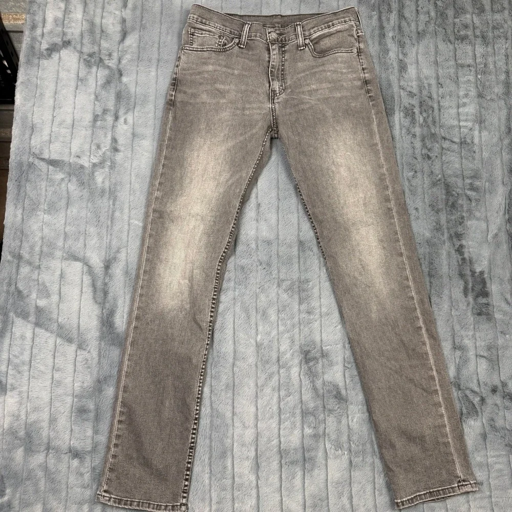 Levis 511 Slim Fit Grey Wash Stretch Denim Jeans Mens 33x34 04511-2139